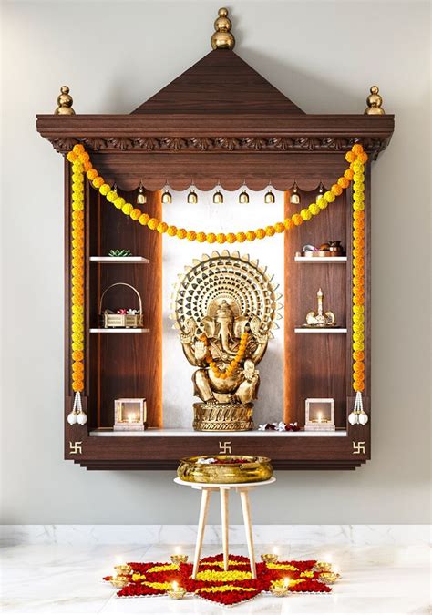 20 Wooden Pooja Mandir Designs For Your Home To Welcome Divinity