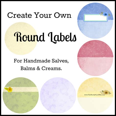 How To Create Your Own Round Labels The Nerdy Farm Wife