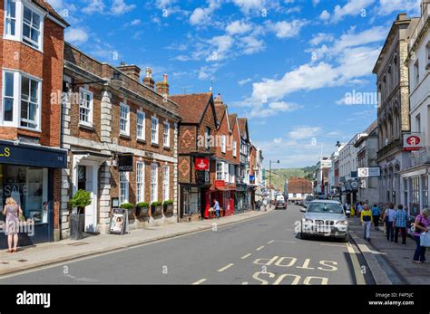 The High Street Lewes East Sussex England Uk Stock Photo Alamy
