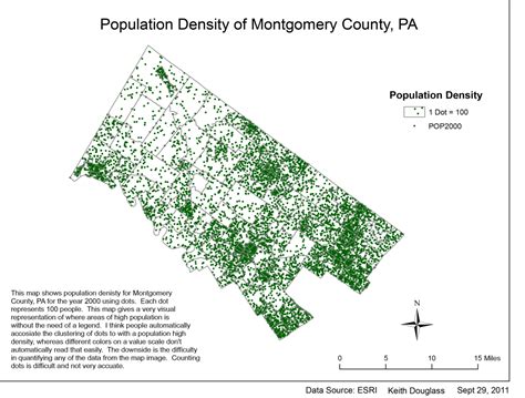 Montgomery County Population Map Dot Density Keith Maung Douglass