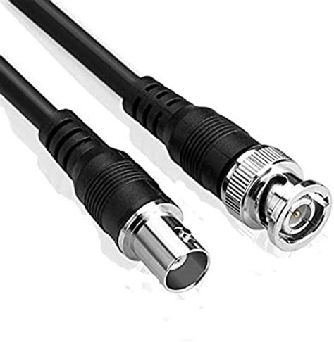 Bnc Rg59 Cctv 6 25ft Cables For Security Camera Power Video Wire Black