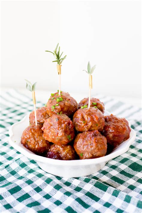 Sweet Spicy Cranberry Meatballs