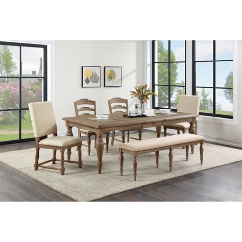 Winners Only Augusta Cottage Style Dining Table Chair And Bench Set