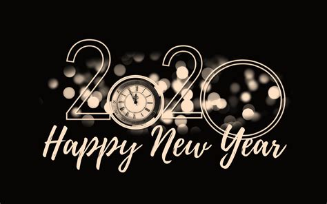 Download Wallpaper 2020 Happy New Year 3840x2400
