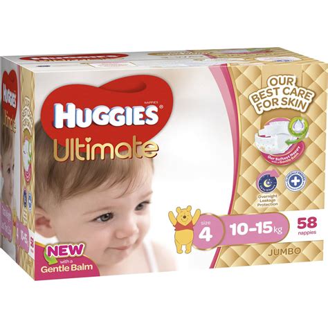 Huggies Ultimate Nappies Toddler Girl Jumbo 58 Pack Woolworths