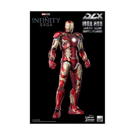 Infinity Saga Figurine 112 Dlx Iron Man Mark 43 Battle Damage