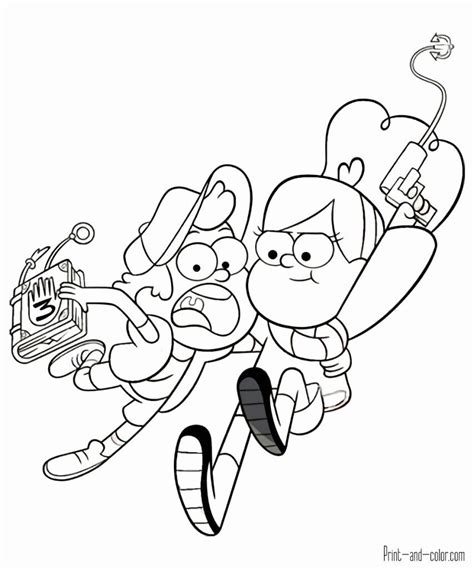 Gravity Falls Coloring Pages Bill Cipher