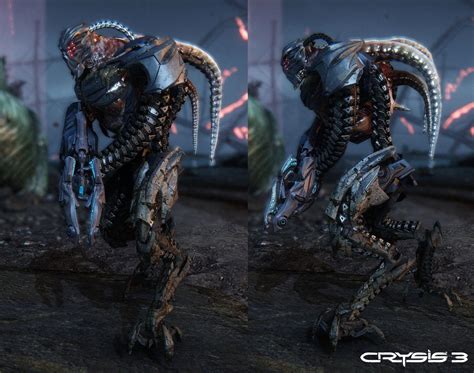 Crysis 3 Grunt Lars Martinsson Alien Concept Art Robot Concept