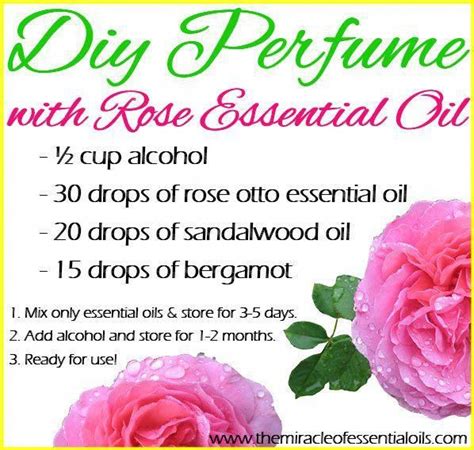 DIY Rose Essential Oil Perfume PatchouliEssentialOilsrecipes Rose