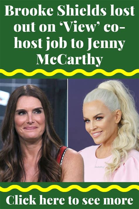 Brooke Shields Lost Out On ‘view Co Host Job To Jenny Mccarthy