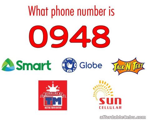 Is 0948 Smart Talk N Text Globe Touch Mobile Or Sun Cellular