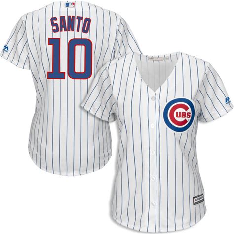 Ron Santo Chicago Cubs Womens Home Jersey By Majestic