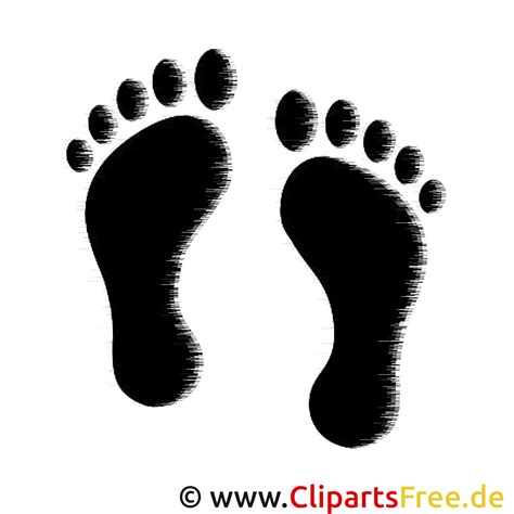 Free coloring pages for kids. Fussabdruck Clipart kostenlos