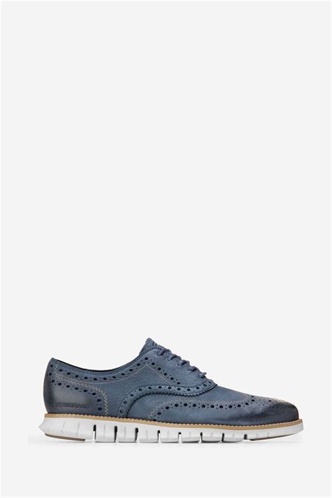 Buy Cole Haan Blue Zerogrand Wingtip Oxford Shoes From The Next Uk