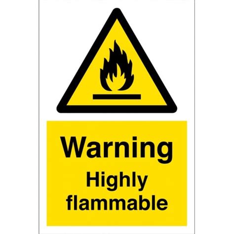 Warning Highly Flammable Signs From Key Signs Uk