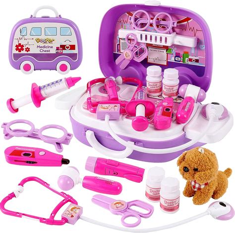 Hyakids Vet Toys For Kids Doctors Set Pet Care Role Play Set With