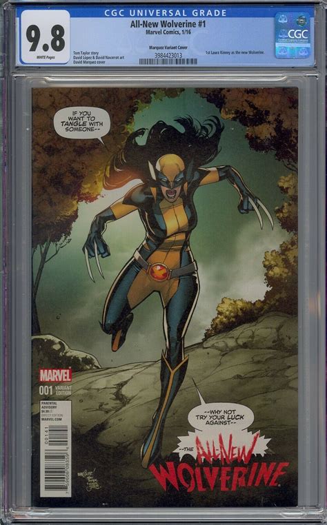 All New Wolverine 1 Cgc 98 David Marquez Variant 1st Laura Kinney As