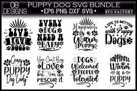 Puppy Dog Svg Bundle Graphic By Svg Factory · Creative Fabrica