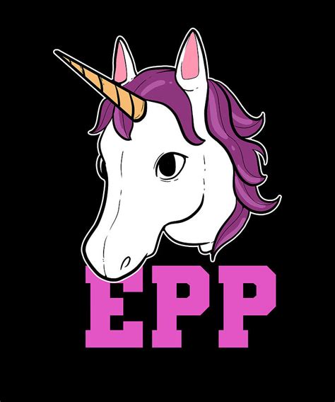 Epp Unicorn Porphyria Awareness Horse Support T Painting By Amango