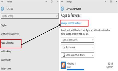 How To Add And Uninstall Optional Features In Windows 10