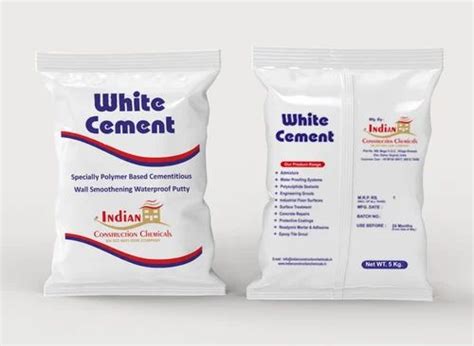 5 Kg Indian Polymer Based Waterproof White Cement Wall Putty At Rs 225