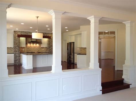 Half Wall Room Divider With Columns