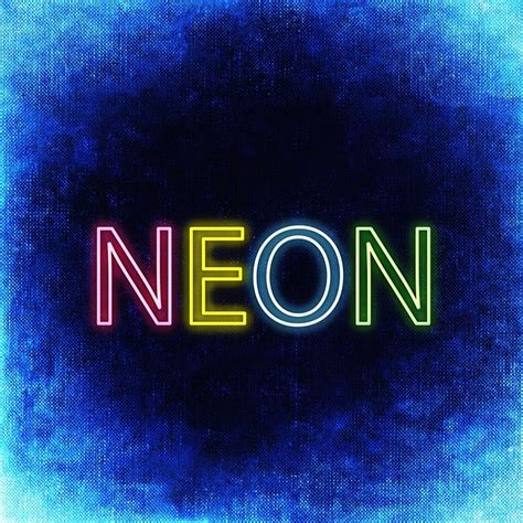 Free Illustration Neon Font Lettering Colorful Free Image On
