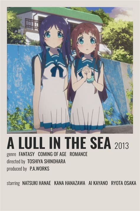 A Lull In The Sea Poster In 2023 Anime Shows Anime Titles Anime Printables