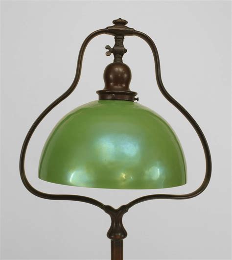 Shop modern chandeliers, sconces, lamps & pendants only at west elm®. American Mission Bronze Floor Lamp with Green Shade by ...
