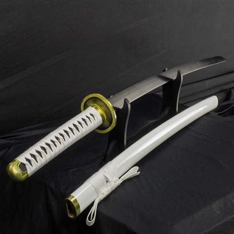 White Hand Forged Katana Full Tang Collectible Samurai Swords White