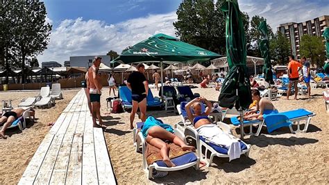 K Romania Constanta Mamaia Beach Black Sea June Walk On The