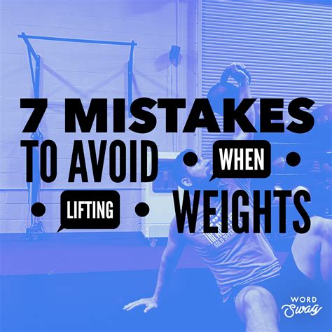 7 Mistakes To Avoid When Lifting Weights
