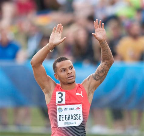 Andre de grasse is a canadian sprinter. Andre De Grasse wins 100 title with sub-10 time | CTV News