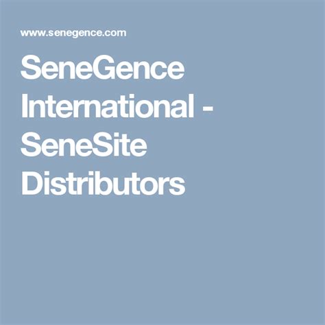 SeneGence International SeneSite Distributors Anti Aging Treatments