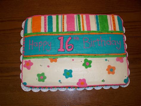 Cakes By Jenn Bright 16th Birthday