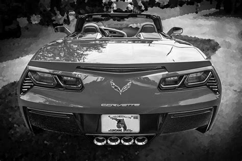 2014 Chevrolet Corvette C7 Bw Photograph By Rich Franco