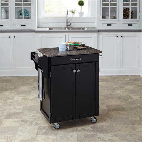 Our kitchen & dining room furniture category offers a great selection of kitchen islands & carts and more. Home Styles Cuisine Cart Black Kitchen Cart With Quartz ...