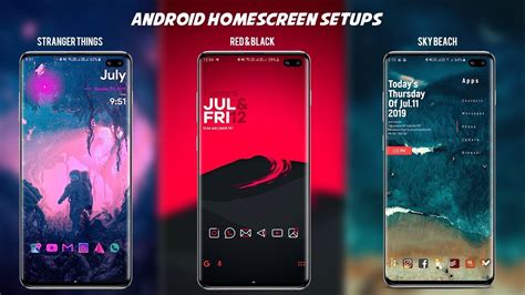 Android Home Screen Customization 2019 Using Galaxy S10 Youtube