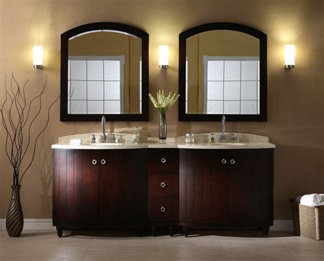 This beveled edges framed mirror totally delivers a soft touch to any bathroom. Modern Bathroom Vanity Ideas - Amaza Design