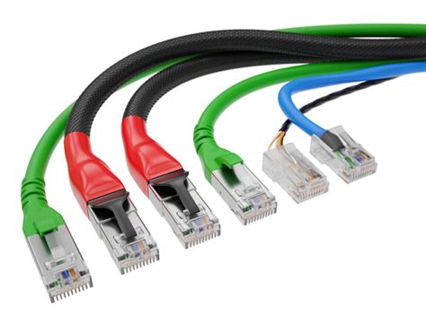 Different Lan Cable Types And Categories 3d Illustration Cabling