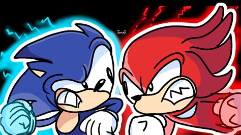 Sonic Vs Knuckles By Jarvidtakero On Newgrounds