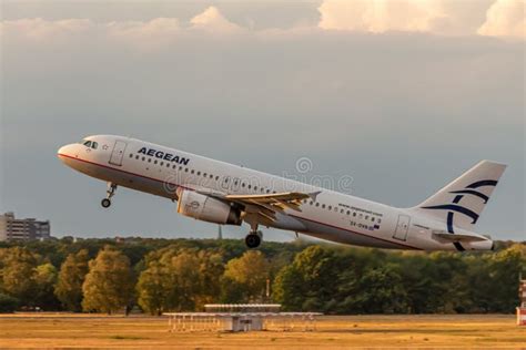 Aegean Airlines Airbus A320 232 Aircraft Editorial Stock Photo Image