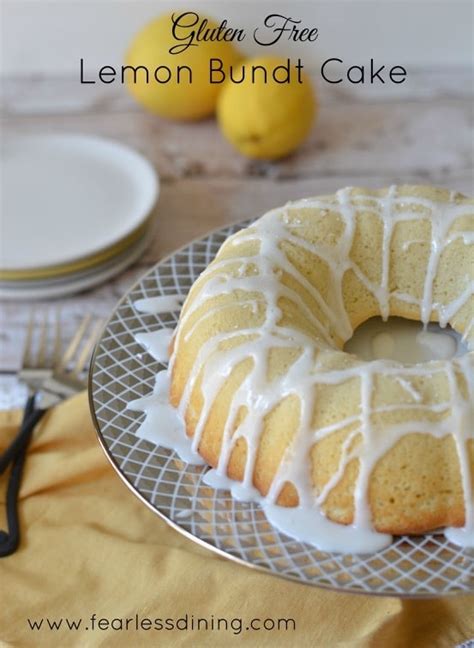 Homemade Gluten Free Lemon Bundt Cake With Lemon Icing Fearless Dining