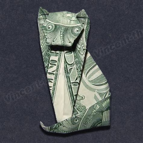 Cat Dollar Bill Origami Makes A Great By Vincent The Artist On