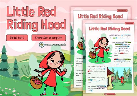 Little Red Riding Hood Summary Printable One Page Story Ph