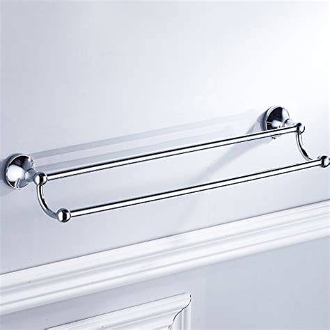 The compact design looks great in your kitchen, bathroom, or anywhere else that you could use a towel within reach. Double Towel Bar Wide Set by BLISSPORTE Bathroom Hardware Towel Holder 24 Wall Mount Cabinet ...