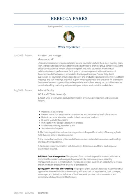 Unit Manager Resume Samples And Templates VisualCV