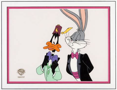 Bugs Bunny Daffy Duck Animation Cel Looney Tunes Signed Chuck The