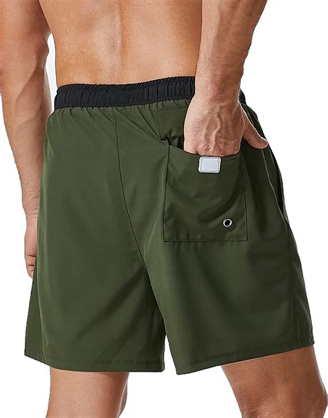 Silkworld Mens Swim Trunks With Compression Liner 2 In 1 Quick Dry