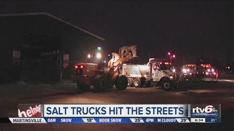 Salt Trucks Plows Prepare Roads For Snow Youtube